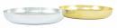 #631 LG ROUND DESIGN DISH GOLD EACH 